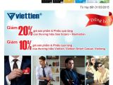 chương trình giảm giá 10% - 20% chủ thẻ SACOMBANK, CITIBANK, DONGABANK
