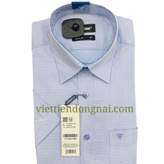 Sơ mi tay ngắn việt tiến vạt bầu