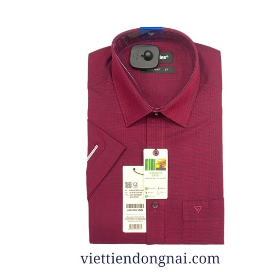 ÁO SƠ MI TAY NGẮN VẠT NGANG