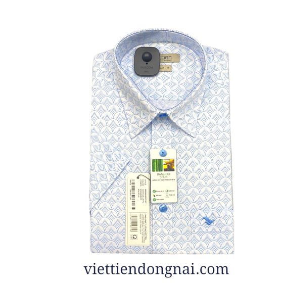 ÁO SƠ MI TAY NGẮN VẠT NGANG