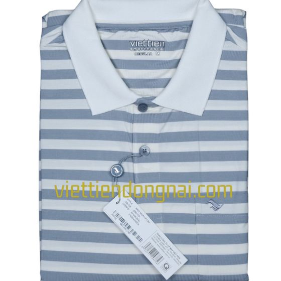 Aó thun Polo viettien sọc ngang