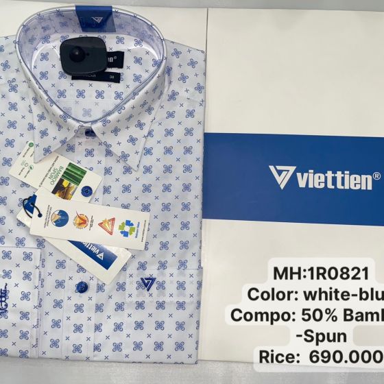 Áo sơ mi hoa văn tay dài