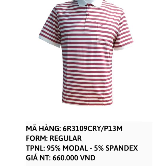 áo thun polo viettien kẻ ngang